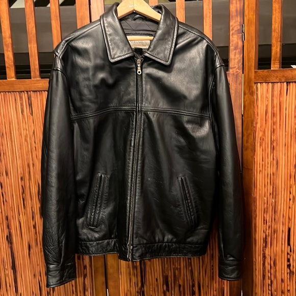 St. John's Bay Jackets & Coats Mens St John Bay Large Black Leather